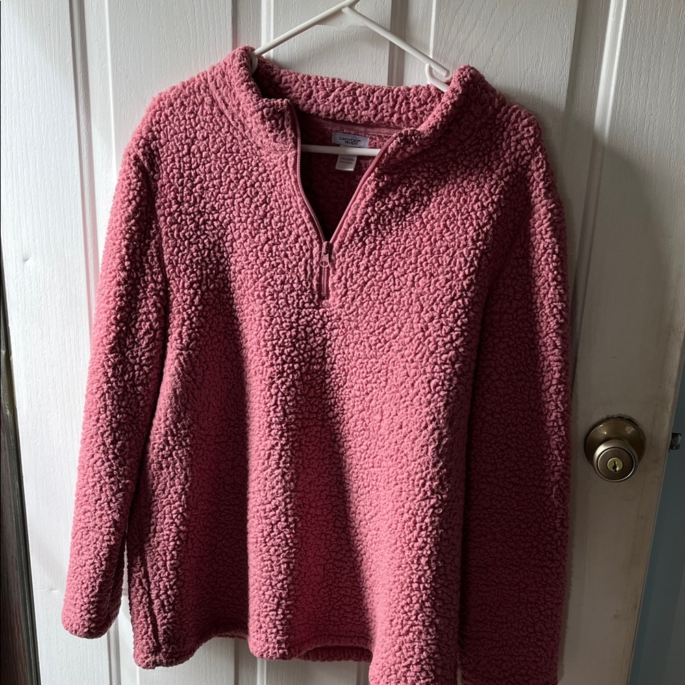 Canon Pink Sherpa Turtleneck Sweater
